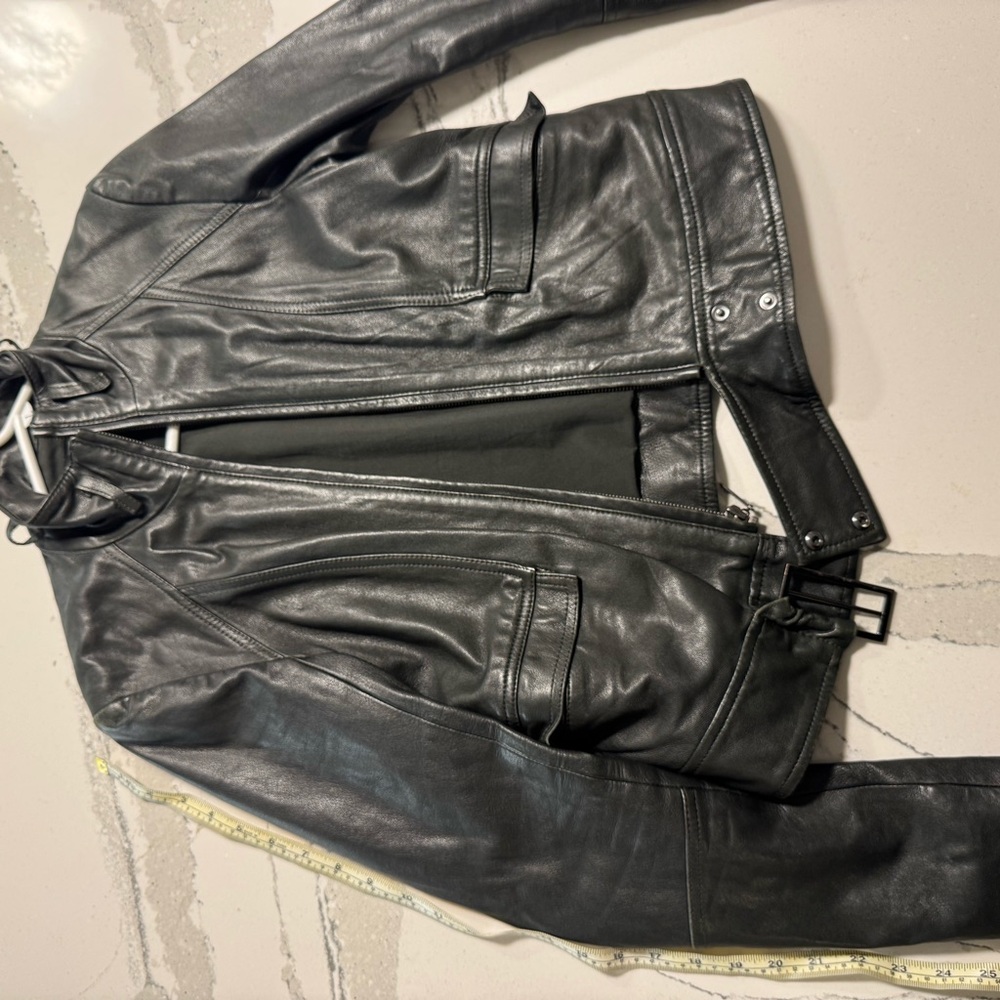 Marciano Dark Green Leather Jacket